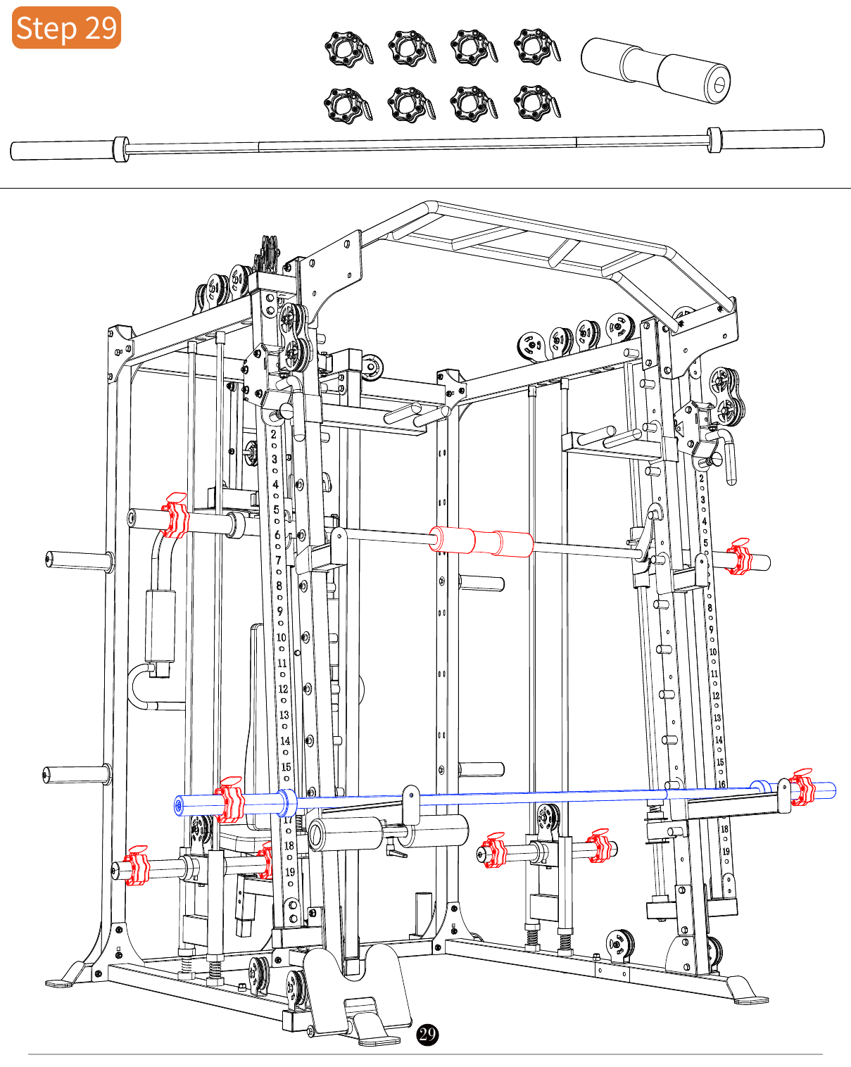 L07 installation diagram for Step 29: Route the Main Cable