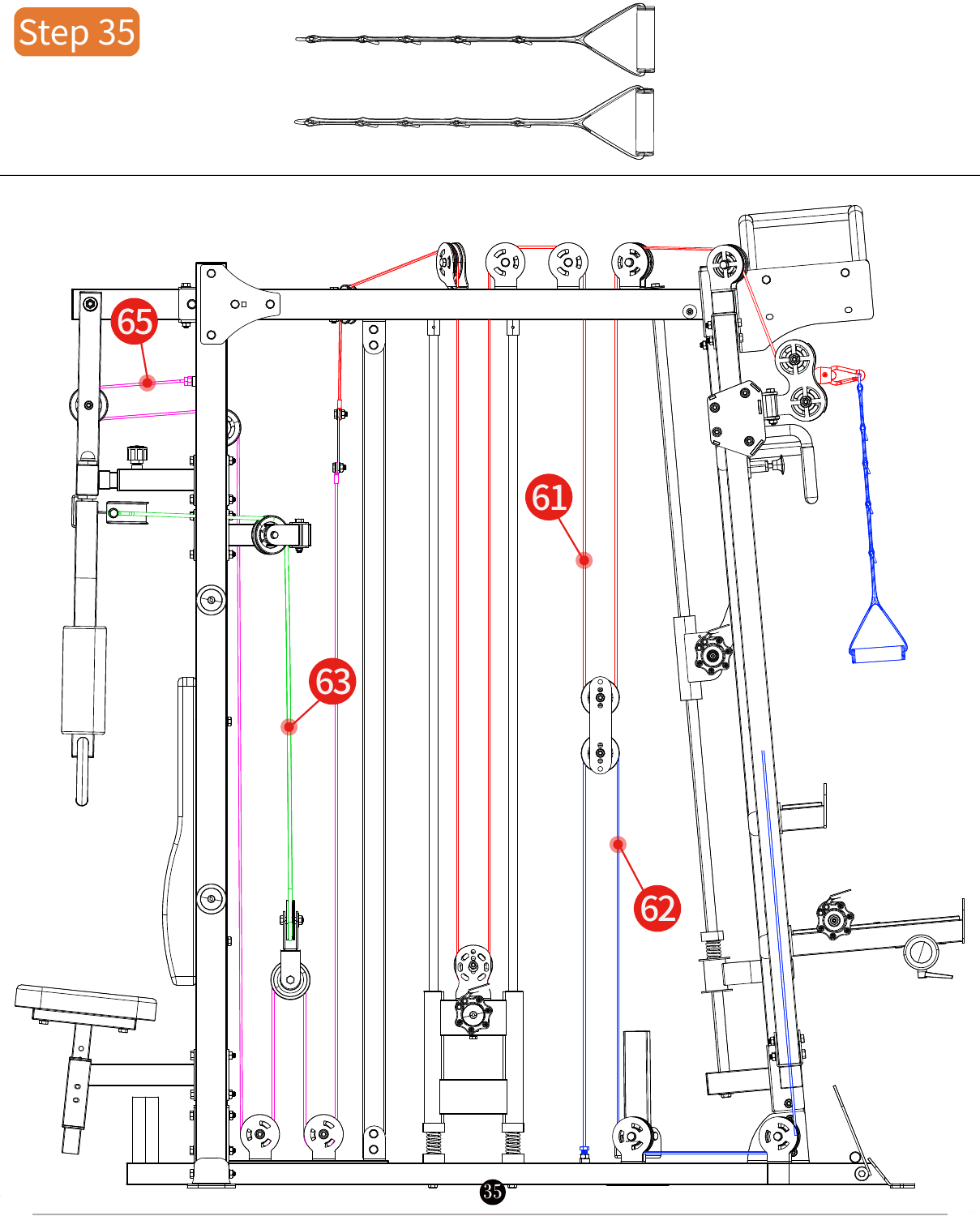 L07 installation diagram for Step 35: Complete the Cable Assembly
